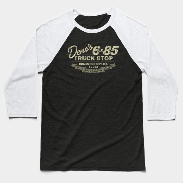 Deno’s 6 & 85 Truck Stop 1947 Baseball T-Shirt by JCD666